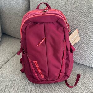 Patagonia Red Backpack Durable Streamlined Design